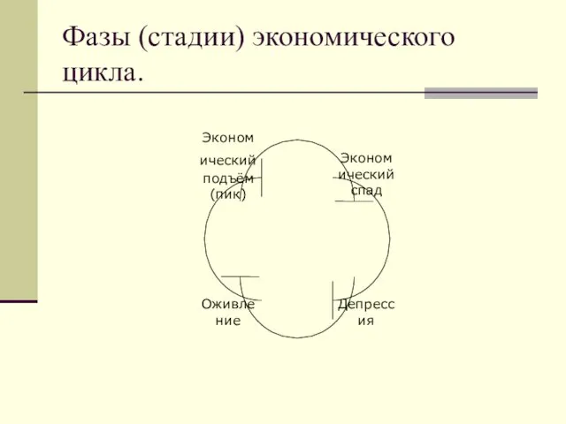 Фазы (стадии) экономического цикла.