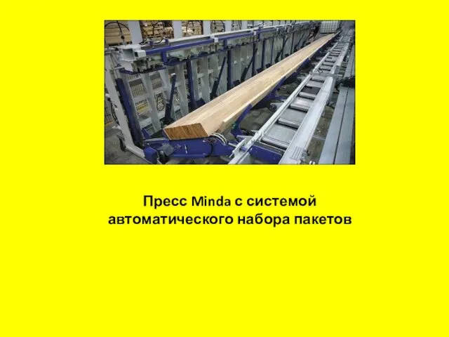 Пресс Minda с системой автоматического набора пакетов