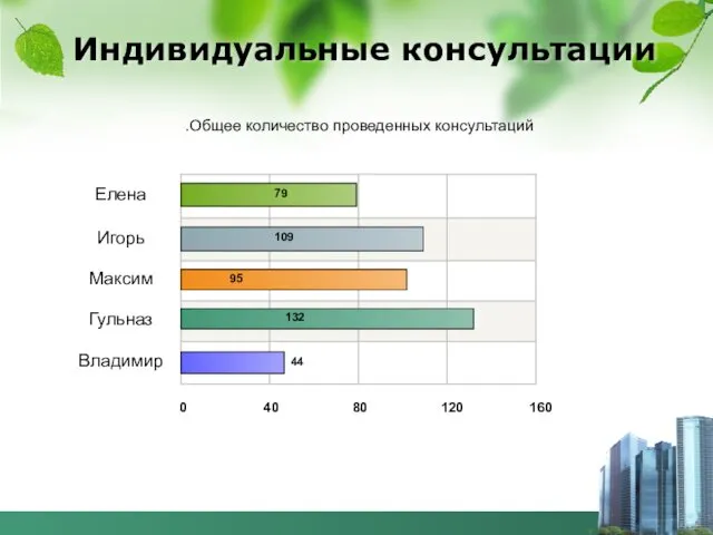 Индивидуальные консультации Елена Игорь Максим Гульназ Владимир 0 40 80