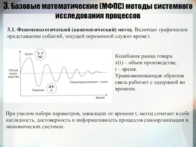 3. Базовые математические (МФПС) методы системного исследования процессов 3.1. Феноменологический