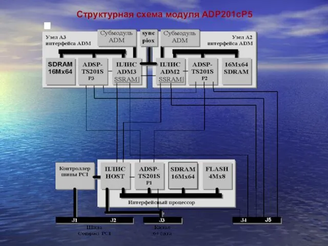 Структурная схема модуля ADP201сP5