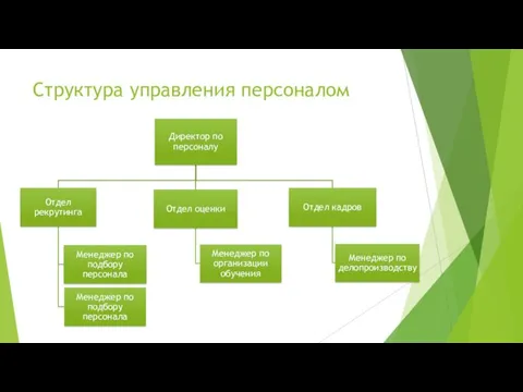 Структура управления персоналом