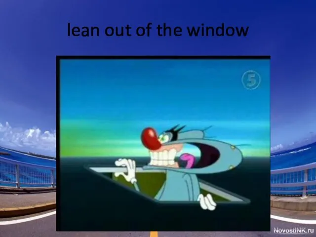 lean out of the window