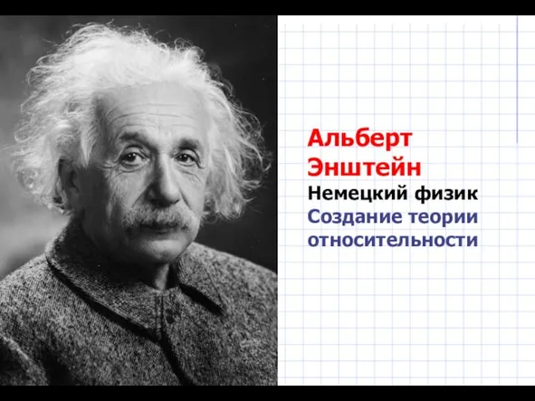 Альберт Энштейн Немецкий физик Создание теории относительности