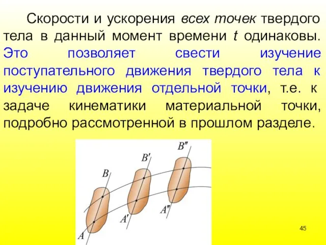 Скорости и ускорения всех точек твердого тела в данный момент