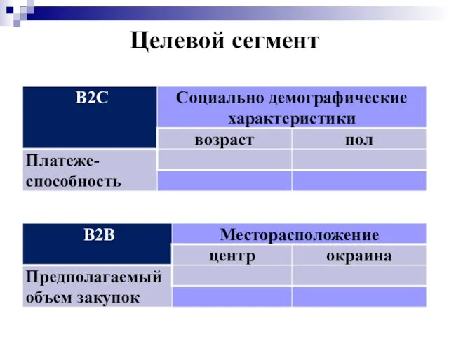 Целевой сегмент