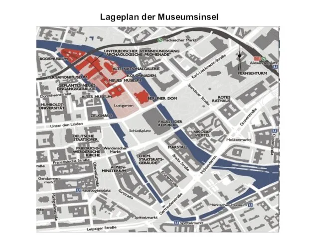 Lageplan der Museumsinsel