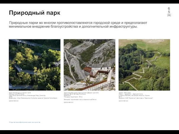 Природный парк Арка Александры и лесная тропа Авторы: Look Architects