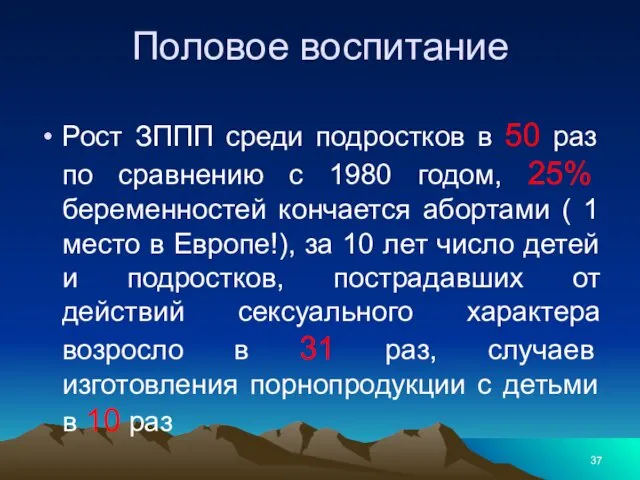 Половое воспитание Рост ЗППП среди подростков в 50 раз по