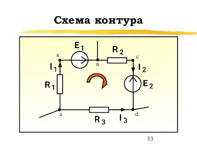 Схема контура