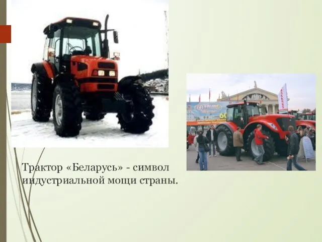 Трактор «Беларусь» - символ индустриальной мощи страны.