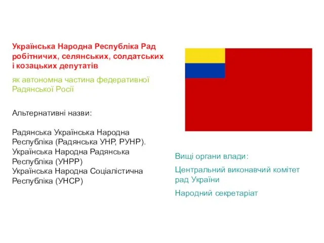 Українська Народна Республіка Рад робітничих, селянських, солдатських і козацьких депутатів