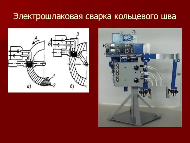 Электрошлаковая сварка кольцевого шва