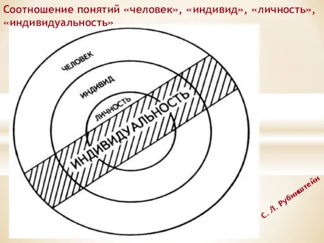 С. Л. Рубинштейн Соотношение понятий «человек», «индивид», «личность», «индивидуальность»