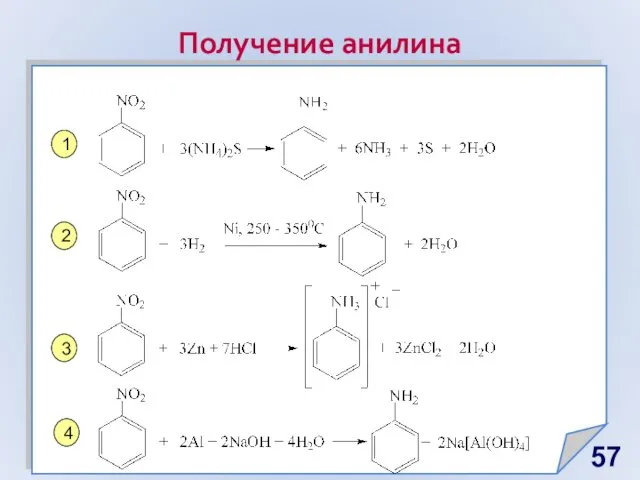 Получение анилина 1 2 3 4