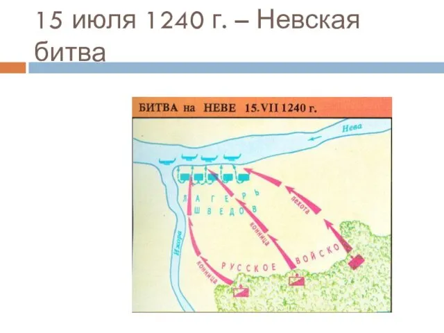 15 июля 1240 г. – Невская битва