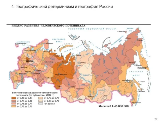 4. Географический детерминизм и география России