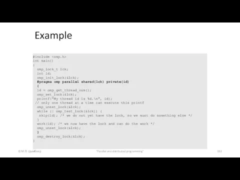 Example © М.Л. Цымблер "Parallel and distributed programming" #include int