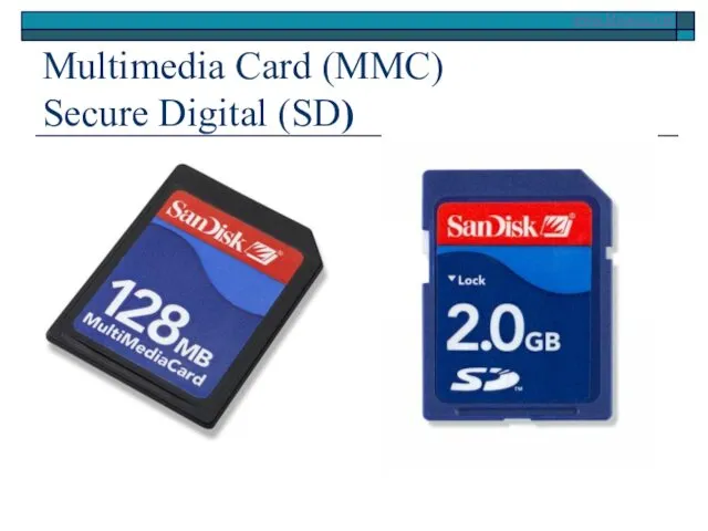 Multimedia Card (MMC) Secure Digital (SD)