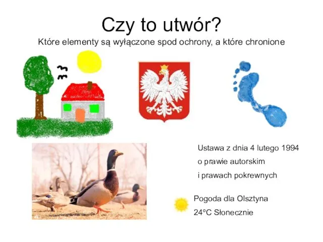 Czy to utwór? Które elementy są wyłączone spod ochrony, a