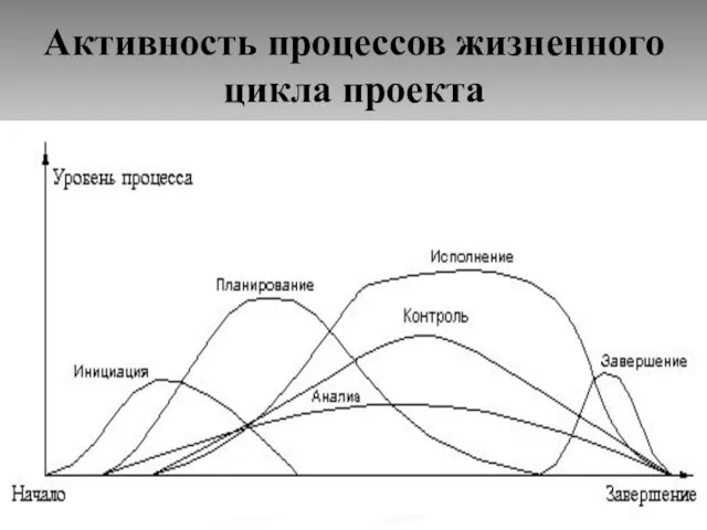 Активность процессов жизненного цикла проекта