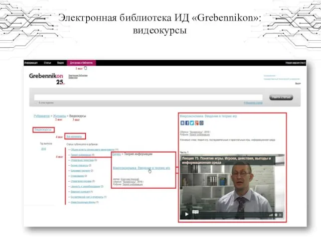 Электронная библиотека ИД «Grebennikon»: видеокурсы