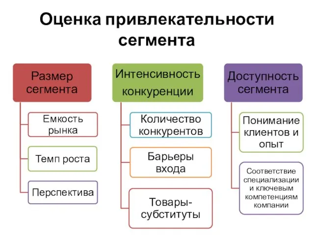 Оценка привлекательности сегмента