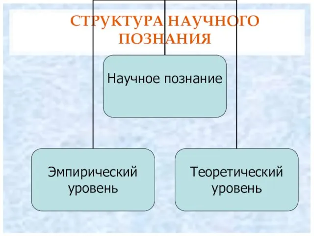 СТРУКТУРА НАУЧНОГО ПОЗНАНИЯ