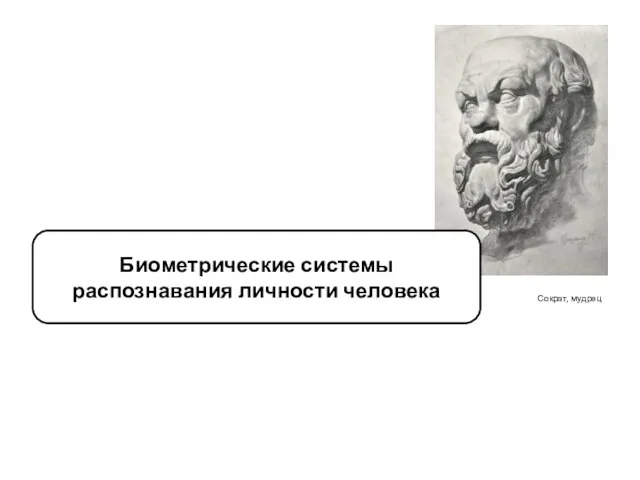 Сократ, мудрец Биометрические системы распознавания личности человека