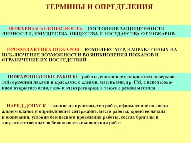 ПОЖАРНАЯ БЕЗОПАСНОСТЬ – СОСТОЯНИЕ ЗАЩИЩЕННОСТИ ЛИЧНОС-ТИ, ИМУЩЕСТВА, ОБЩЕСТВА И ГОСУДАРСТВА