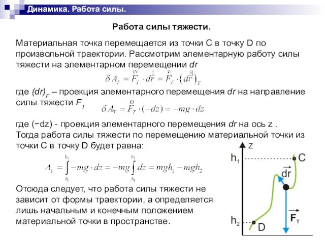 Динамика. Работа силы.