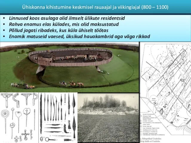 Ühiskonna kihistumine keskmisel rauaajal ja viikingiajal (800 – 1100) Linnused