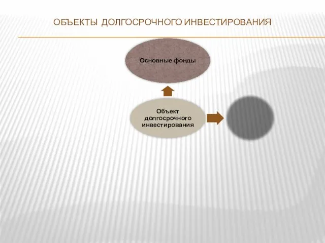 ОБЪЕКТЫ ДОЛГОСРОЧНОГО ИНВЕСТИРОВАНИЯ