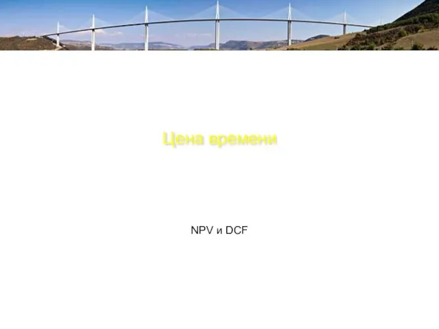 Цена времени NPV и DCF