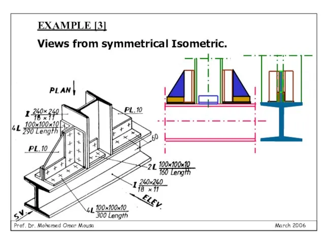 EXAMPLE [3] Views from symmetrical Isometric.