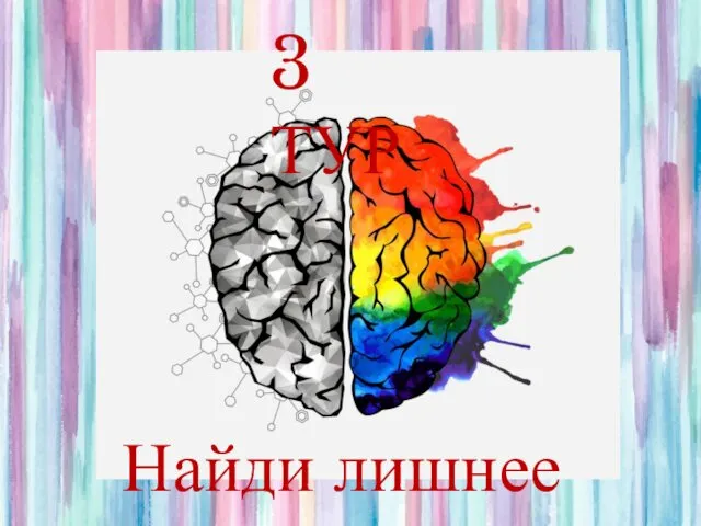 3 ТУР Найди лишнее