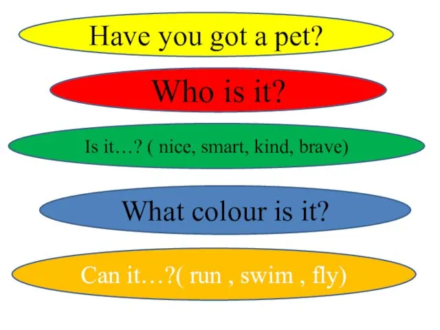 Have you got a pet? Who is it? Is it…?