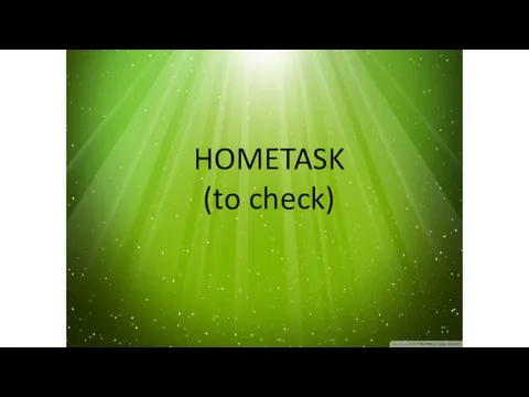 HOMETASK (to check)