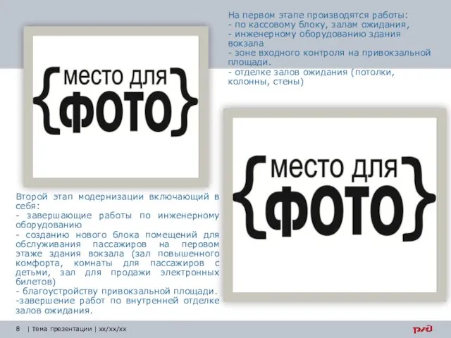 Второй этап модернизации включающий в себя: - завершающие работы по