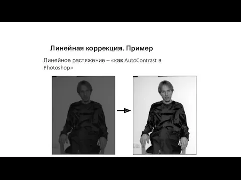 Линейная коррекция. Пример Линейное растяжение – «как AutoContrast в Photoshop»