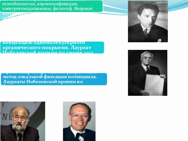 Александр Леонидович Чижевский — советский биофизик, основоположник гелиобиологии, аэроионификации, электрогемодинамики,