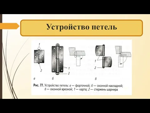 Устройство петель