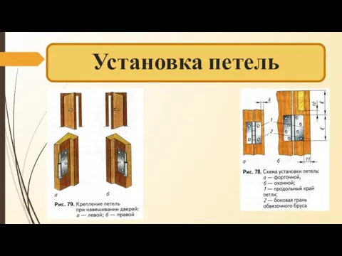 Установка петель