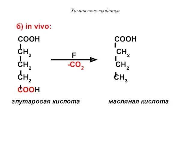 Химические свойства COOH COOH CH2 CH2 CH2 CH2 CH2 CH3