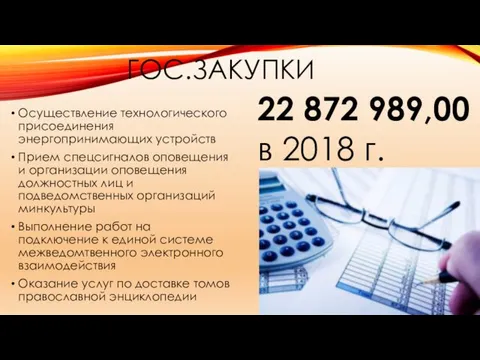 ГОС.ЗАКУПКИ Осуществление технологического присоединения энергопринимающих устройств Прием спецсигналов оповещения и