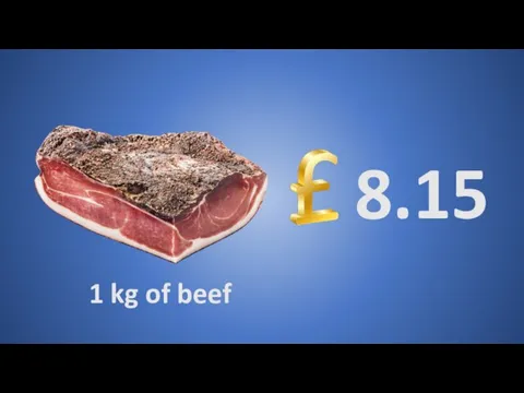 1 kg of beef 8.15