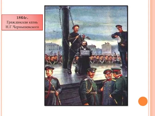 1864г. Гражданская казнь Н.Г.Чернышевского