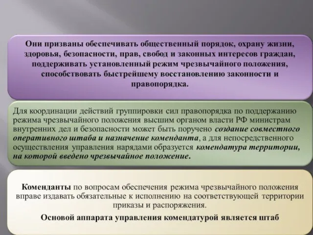 Среди государственных органов в обеспечении РЧП особое место занимают ОВД