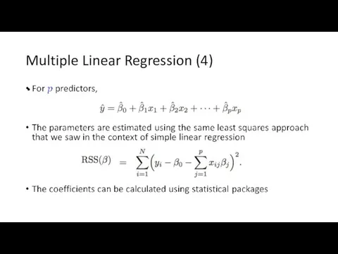 Multiple Linear Regression (4)