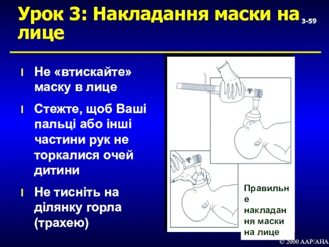 3- Урок 3: Накладання маски на лице Не «втискайте» маску